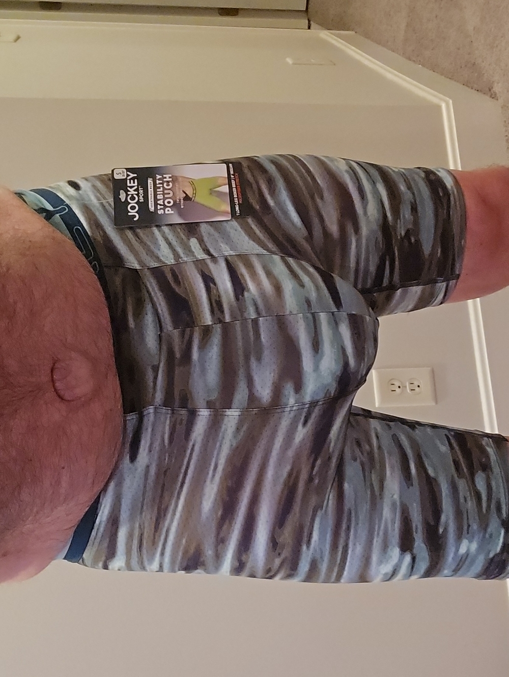 Jockey Men’s Boxer Briefs - Blue Gray Striped Pattern